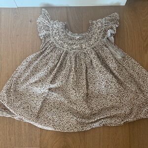 Doen Brown Floral Blouse